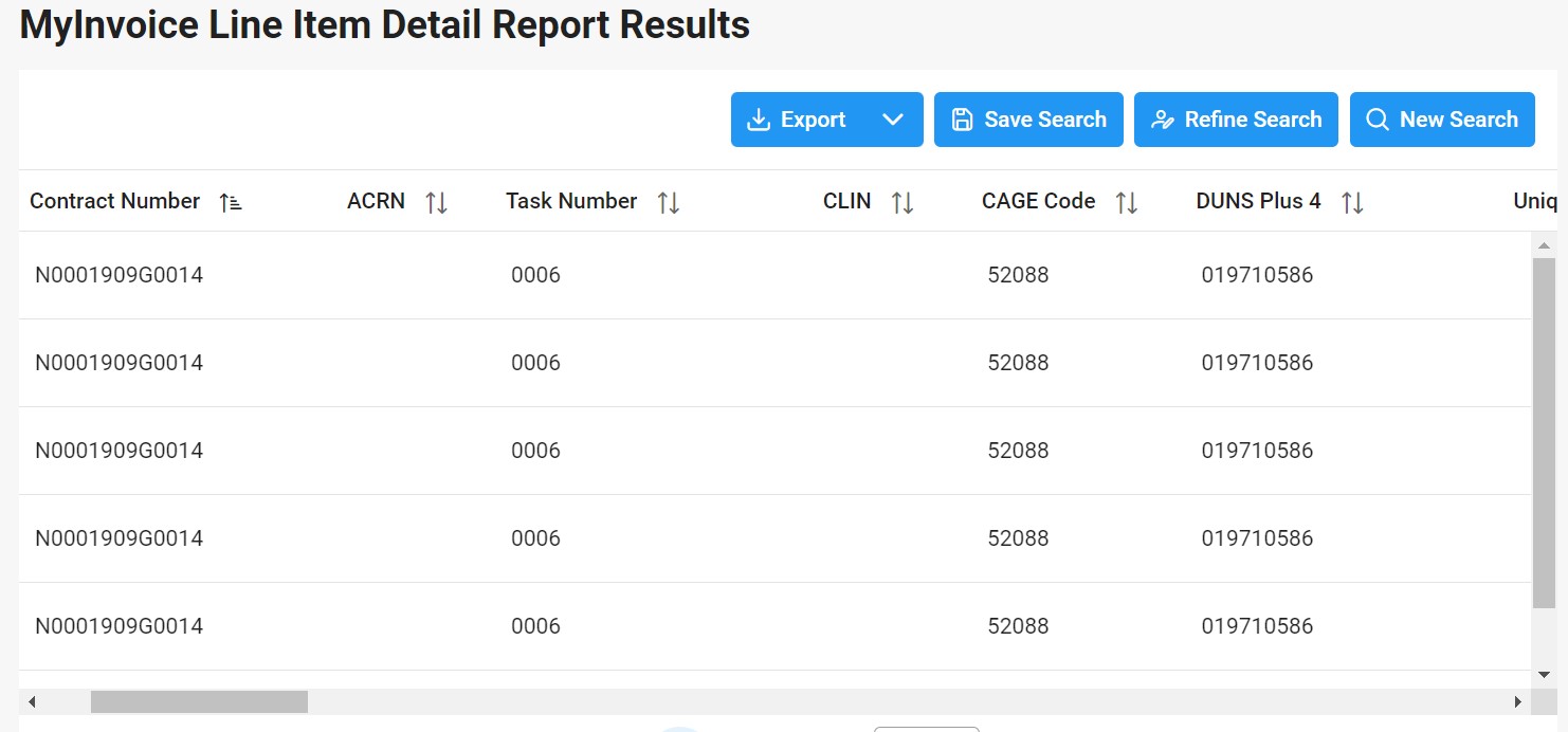EDA Training - MyInvoice Line Item Detail Report | PIEE