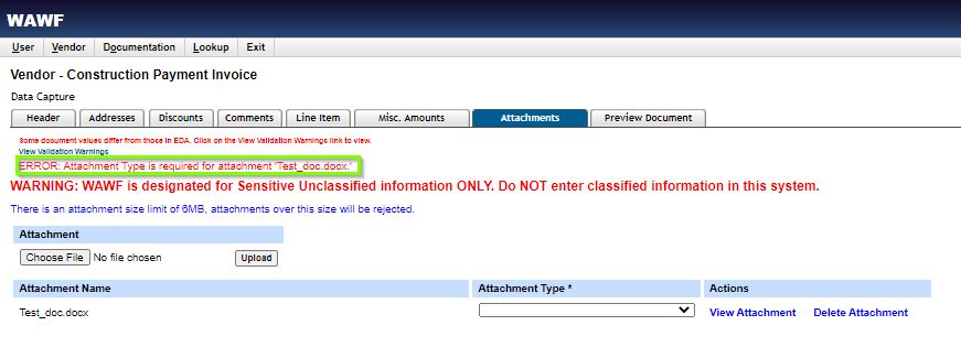 WAWF Training - Attachments | PIEE